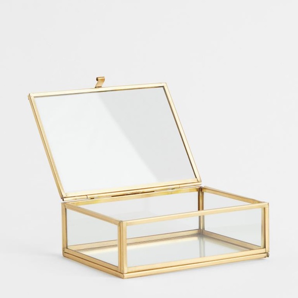 H&M Other - H&M Gold Glass Jewelry Box